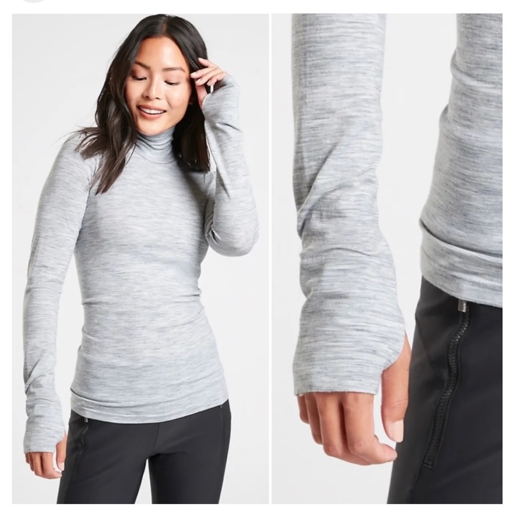 Athleta Foresthill Ascent Heather Turtleneck